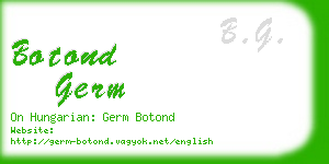 botond germ business card